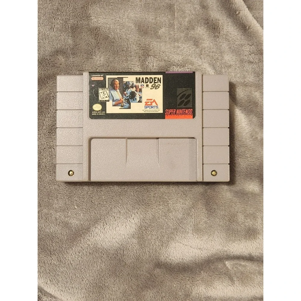 Snes Super Nintendo Entertainment System Lot Of 3 Madden Games 96 97 94